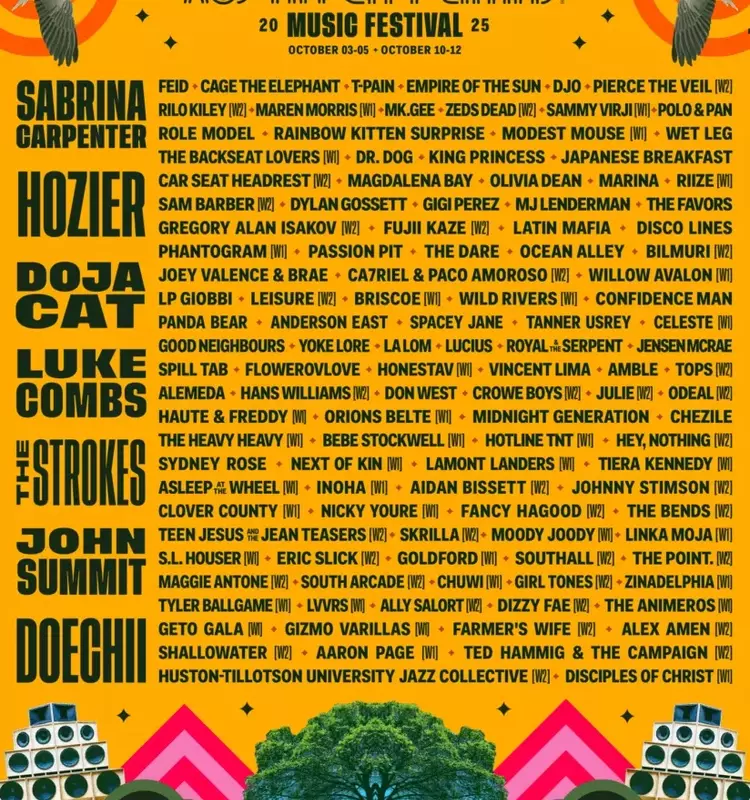Headlining Acts and Local Talent Set to Illuminate Austin City Limits Festival