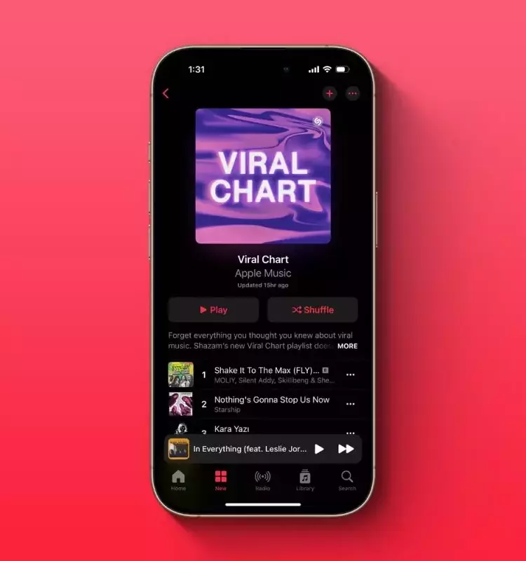 Apple Music Unveils Shazam-Powered Daily Viral Playlist