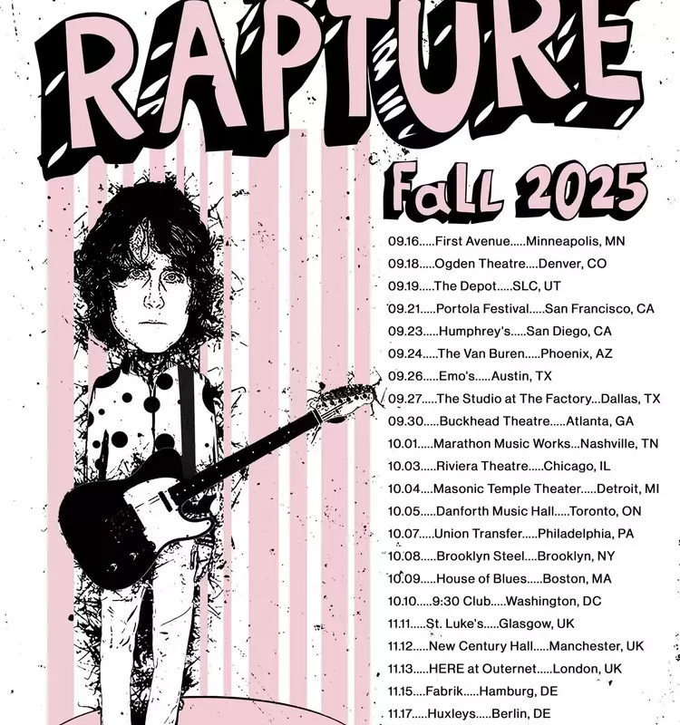 The Rapture Announces Extensive North American and European Tour