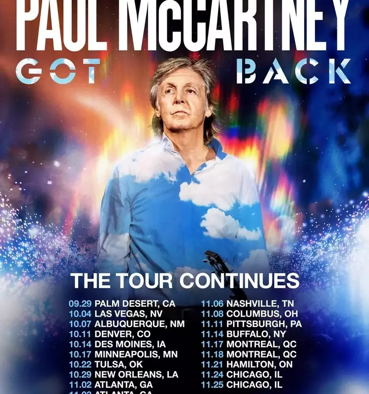 Paul McCartney Announces Extensive 2025 North American Tour Dates