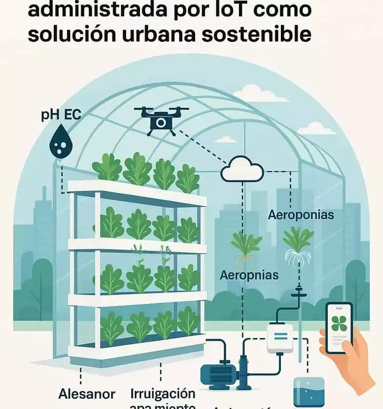 Revolución Agrícola Urbana: Hidroponía, Aeroponía e IoT Impulsan Ciudades Sostenibles