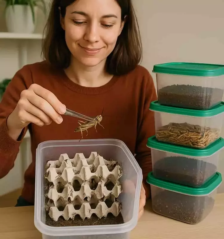 La microganadería urbana: Criando insectos para un futuro sostenible en el hogar