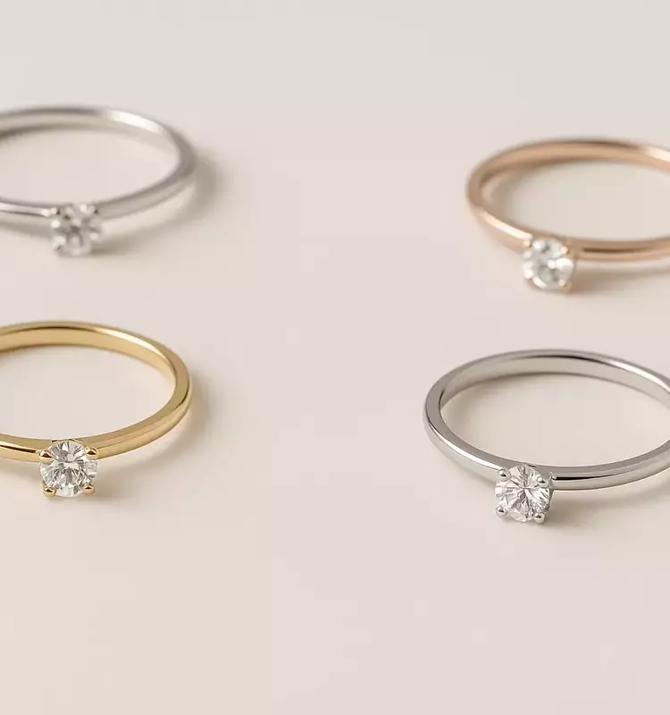 Diamond Rings with Minimalist Design