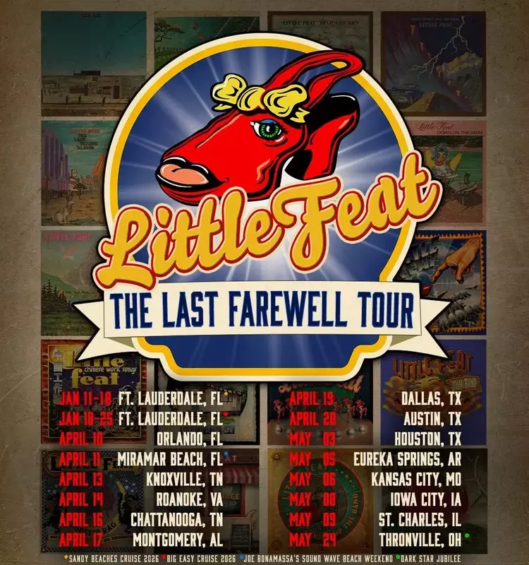 Little Feat Announces "The Last Farewell Tour" and Releases New Single
