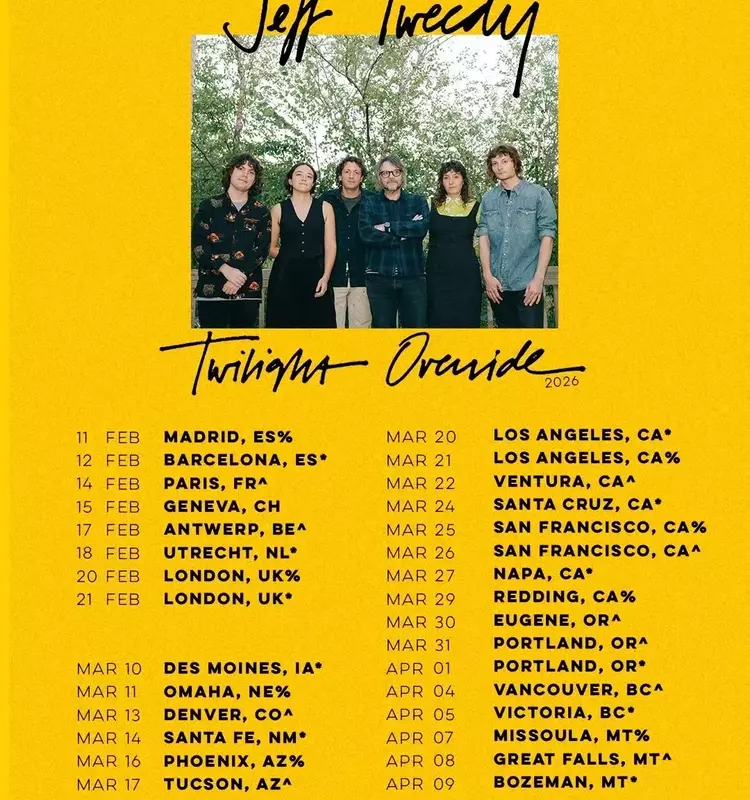 Jeff Tweedy Announces Extensive 2026 'Twilight Override' Global Tour