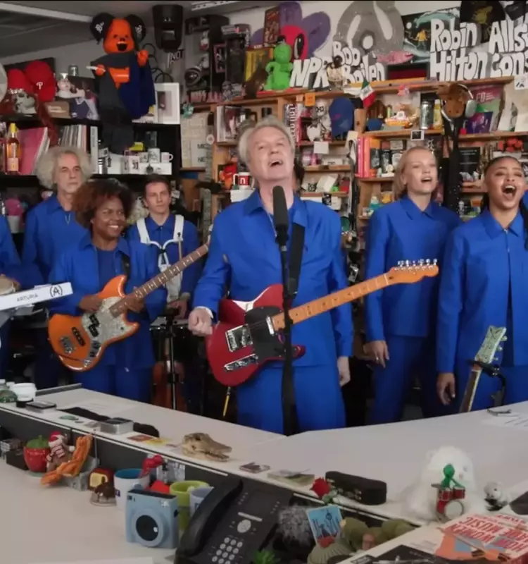 David Byrne's Dynamic Tiny Desk Performance