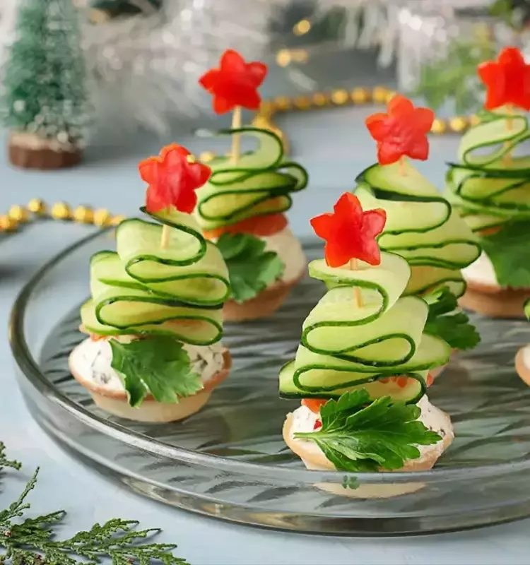 Celebraciones Navideñas Saludables: Recetas de Canapés Ligeros y Deliciosos
