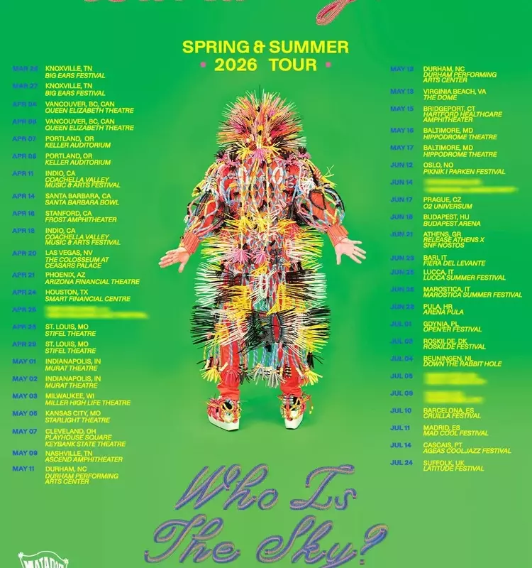 David Byrne Extends Acclaimed 'Who Is the Sky?' Tour into 2026 with New Global Dates