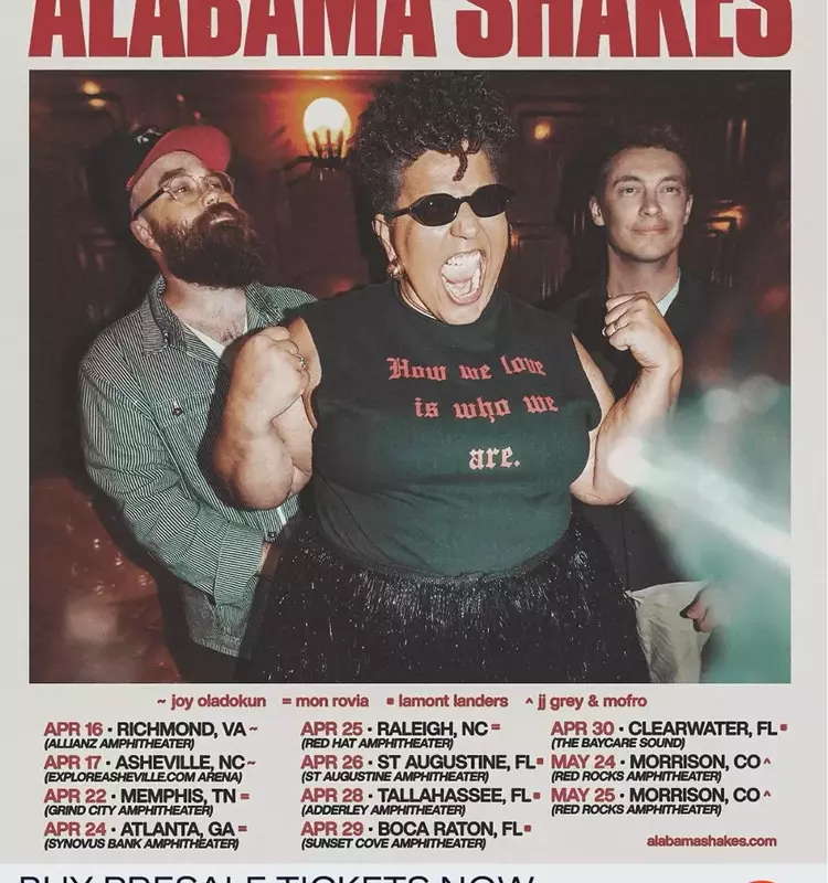 Alabama Shakes Announce Extensive 2026 North American and European Tour Dates