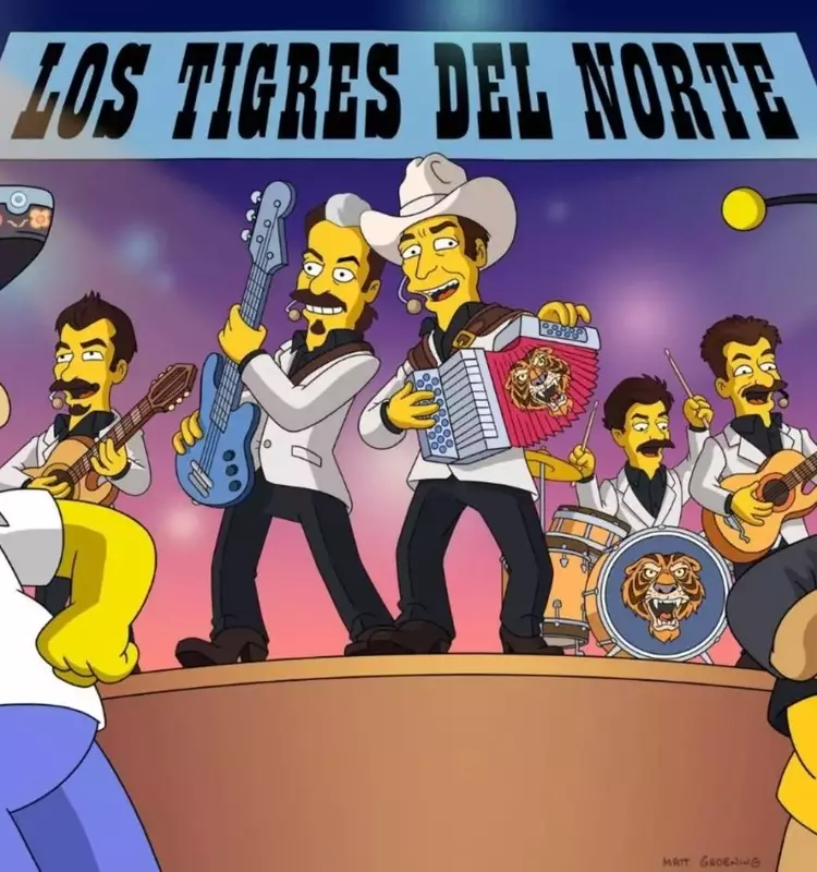 Los Tigres Del Norte to Feature in 'The Simpsons' Episode with Original Corrido