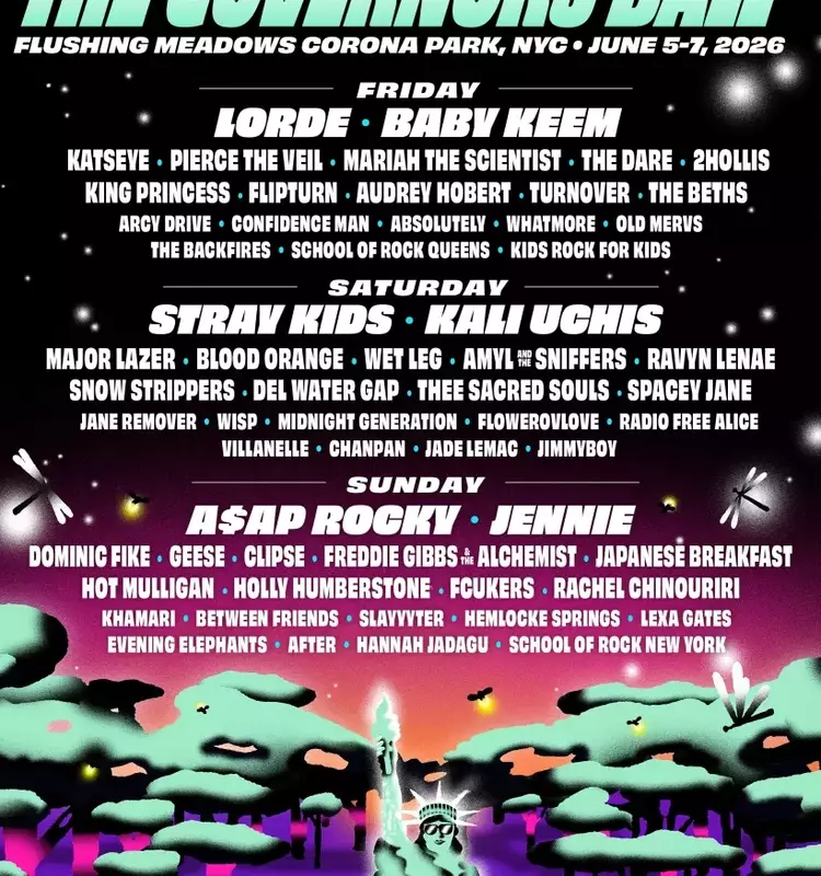 Governors Ball 2026 Lineup Revealed