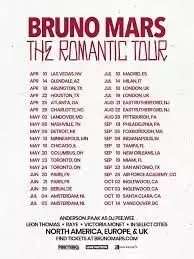 Bruno Mars Announces "The Romantic Tour" and New Album