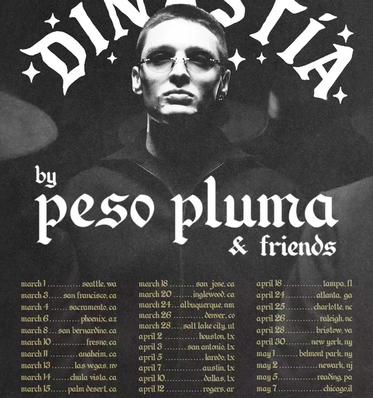 Peso Pluma Announces Upcoming "Dinastía & Friends" US Tour
