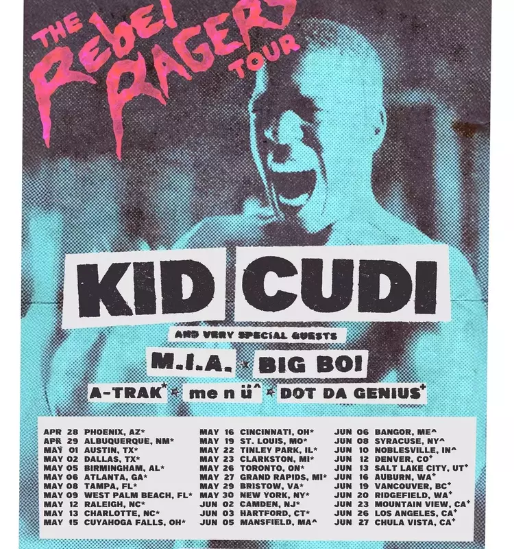 Kid Cudi Announces 'The Rebel Ragers' North American Tour