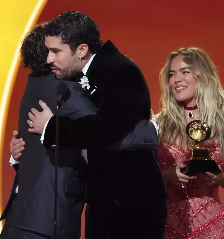 Latin Stars Celebrate Bad Bunny's Historic Grammy Win