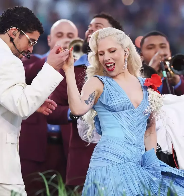 Lady Gaga Joins Bad Bunny for Memorable Super Bowl Halftime Performance