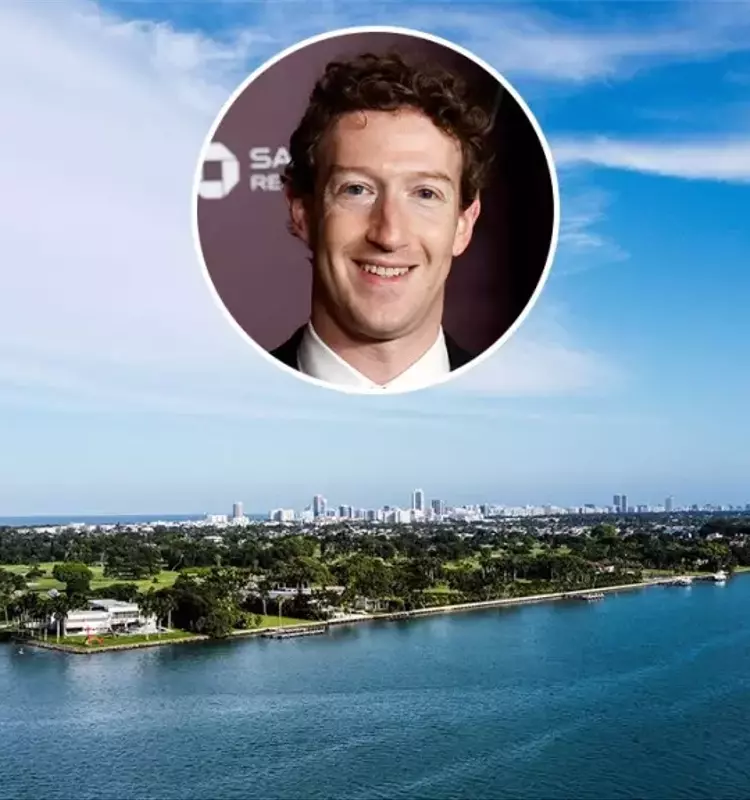 Mark Zuckerberg Acquires Luxurious Miami Estate on "Billionaire Bunker" Island