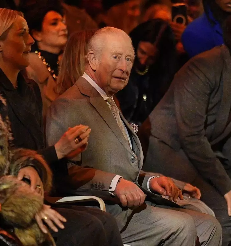 King Charles III Attends Tolu Coker's London Fashion Week Show