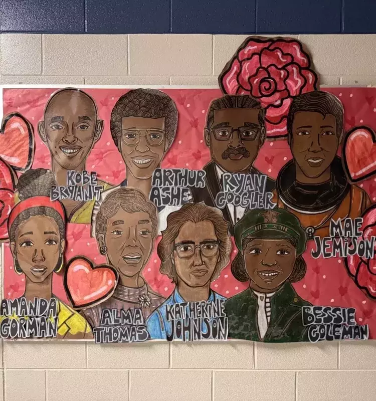 Inspiring Black History Month Displays by Art Teacher Go Viral