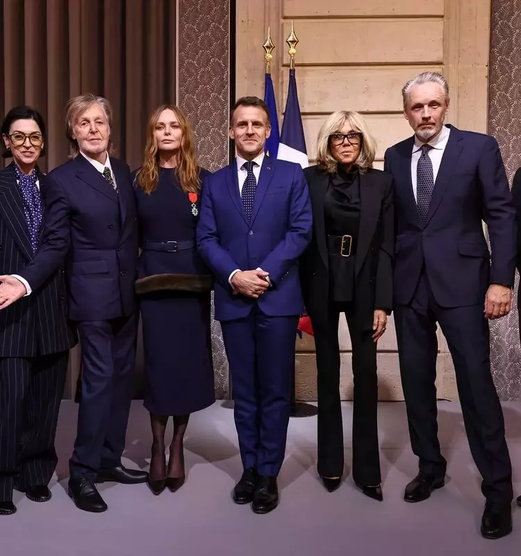 Stella McCartney Awarded France's Highest Honor at Elysée Palace