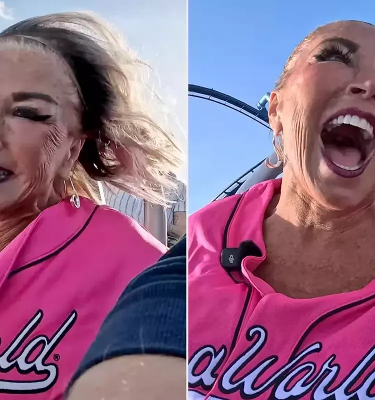 Abby Lee Miller's Wig Takes Flight on SeaWorld Roller Coaster