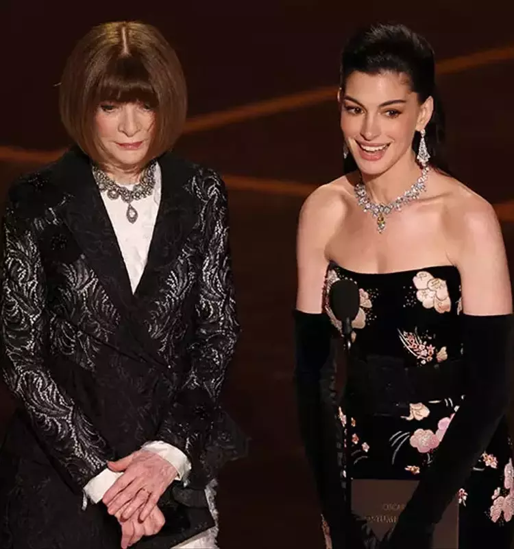 A Cinematic Reunion: Wintour and Hathaway's 'Devil Wears Prada' Moment at the Oscars