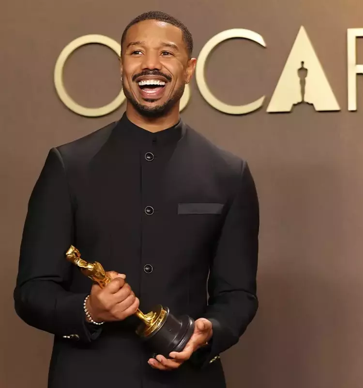 Michael B. Jordan Celebrates Oscar Win with In-N-Out Burger Visit