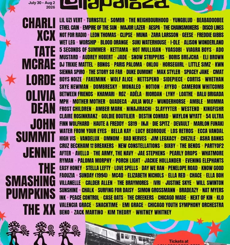 Lollapalooza 2026: Headliners and Full Lineup Revealed