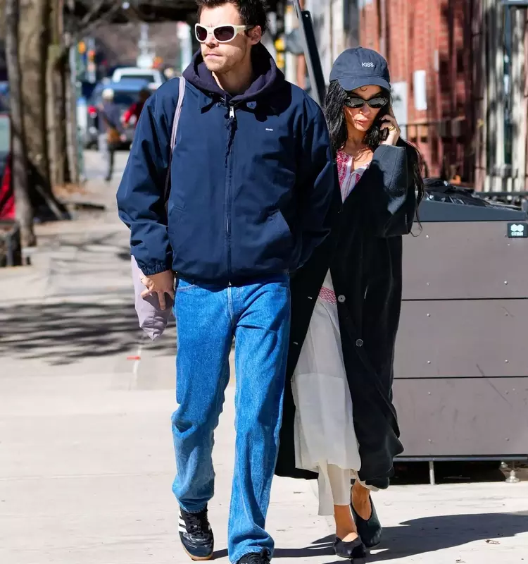 Harry Styles and Zoë Kravitz Showcase Complementary Spring Styles in NYC