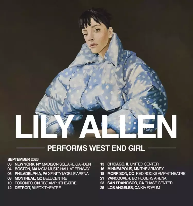 Lily Allen Expands North American Tour for "West End Girl" Album
