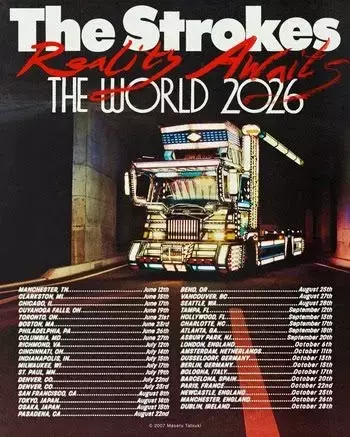 The Strokes Announce Extensive Global Tour Following New Album and Coachella Performance