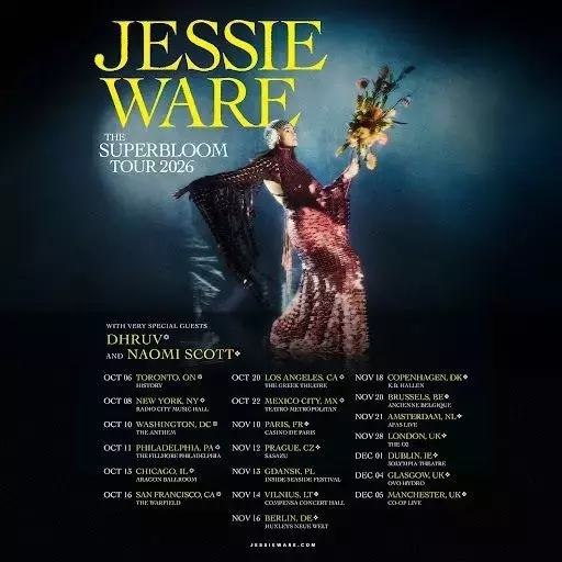 Jessie Ware Unveils "Superbloom" Tour Dates Across North America and Europe