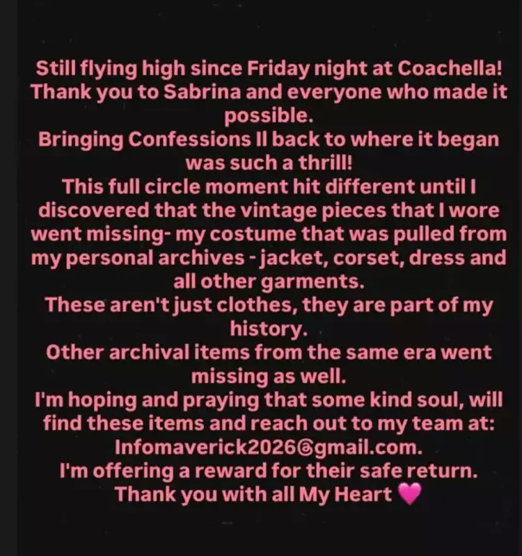 Madonna's Vintage Coachella Attire Vanishes: A Plea for Its Return