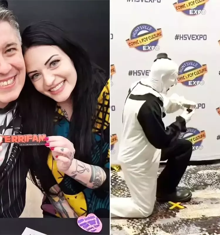 Horror Star David Howard Thornton Proposes as Art the Clown