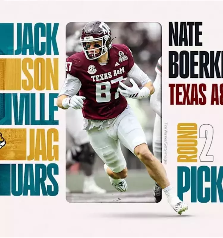 Jacksonville Jaguars Draft Texas A&M Tight End Nate Boerkircher