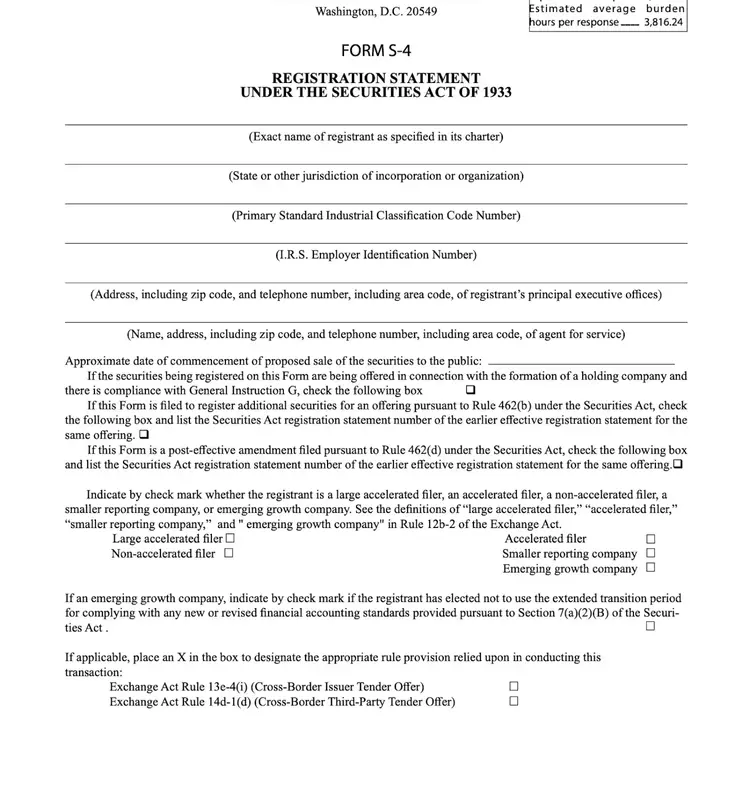 Understanding SEC Form S-4: Mergers, Acquisitions, and Stock Offerings